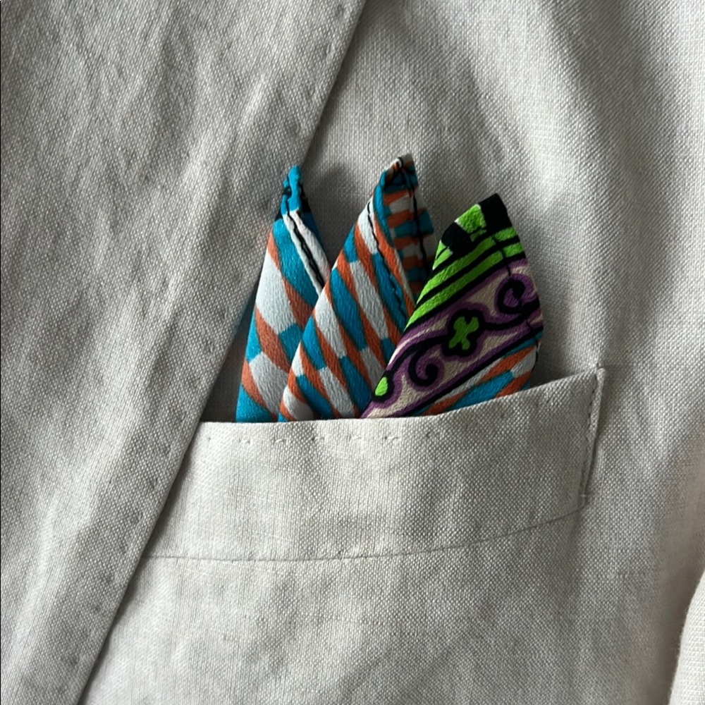 COPY - Colorful Pattern Pocket Square Pocket Pop! - Picture 13 of 13